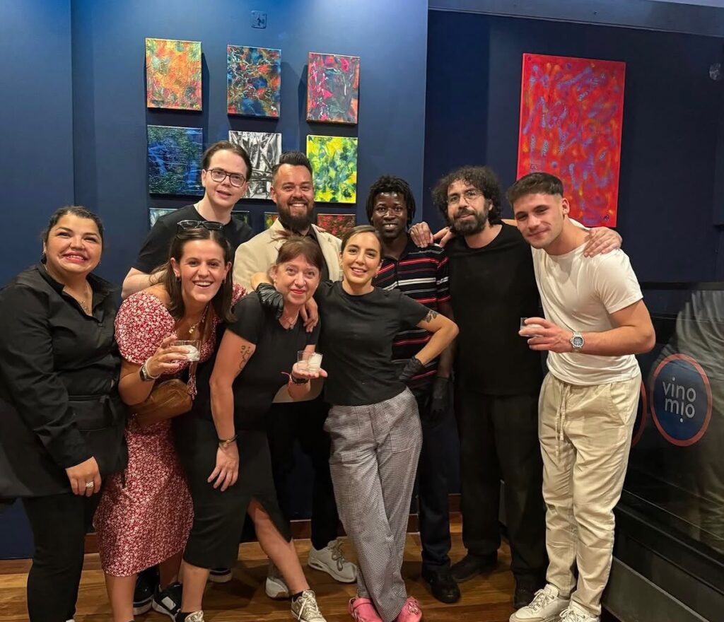 Het team van Vino Mío samen met Anivation tijdens het bezoek in Málaga